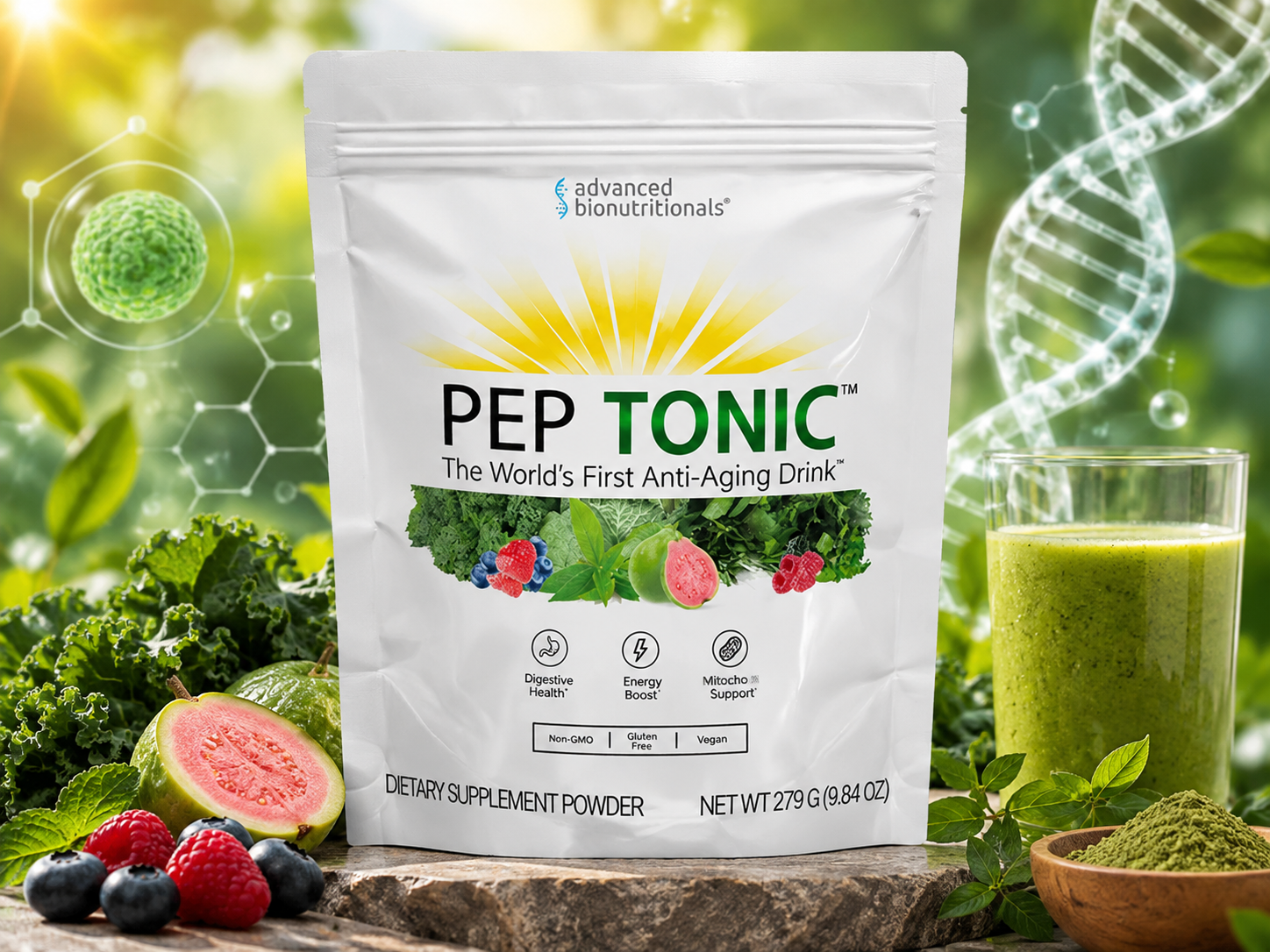 Pep Tonic daily wellness drink formula