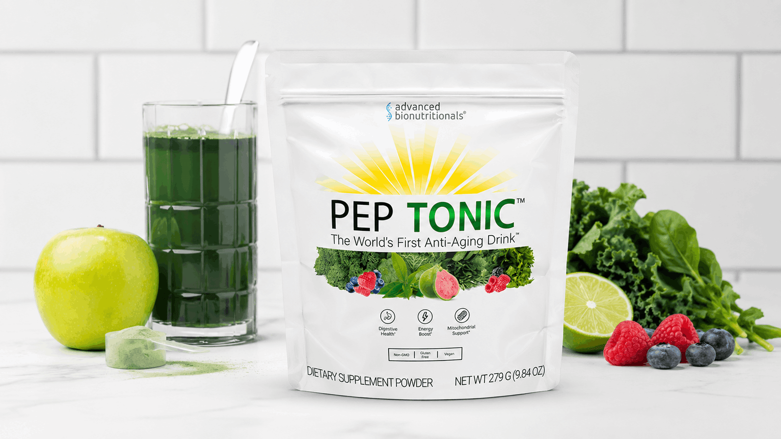 Pep Tonic anti-aging daily wellness drink